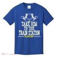 Take Him To The Train Station Apparel Kids T-Shirt thumb 0