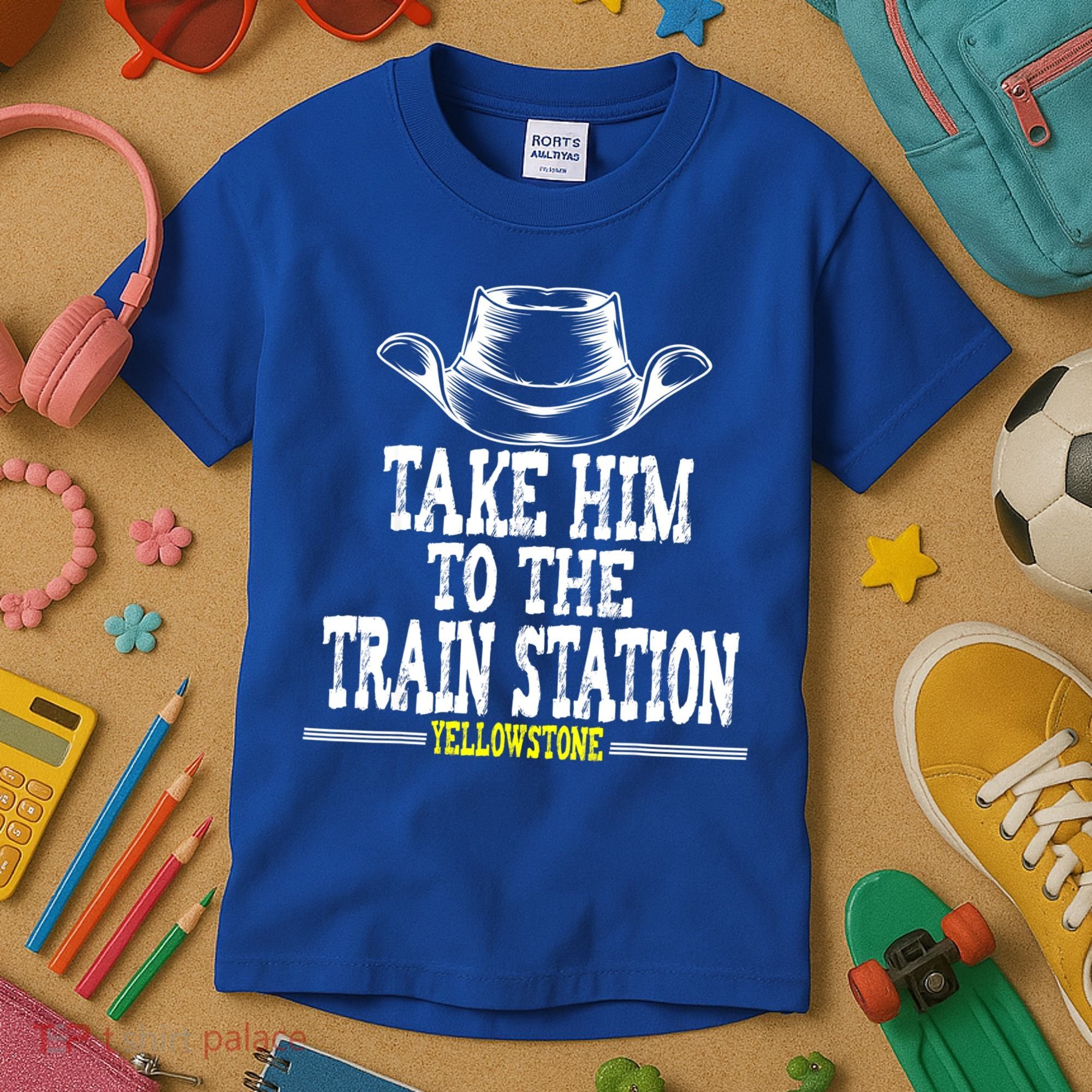 Take Him To The Train Station Apparel Kids T-Shirt
