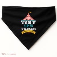 Tiny Human Tamer Circus Teacher Cute Childcare Provider USA-Made Doggie Bandana thumb 0