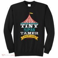 Tiny Human Tamer Circus Teacher Cute Childcare Provider Sweatshirt thumb 0