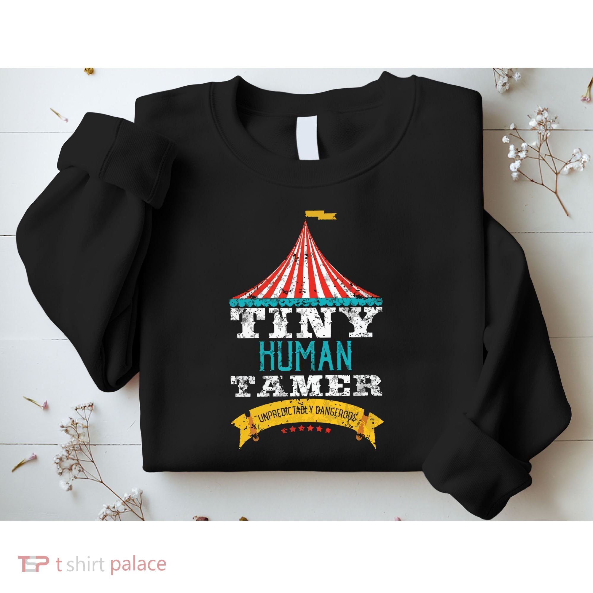 Tiny Human Tamer Circus Teacher Cute Childcare Provider Sweatshirt