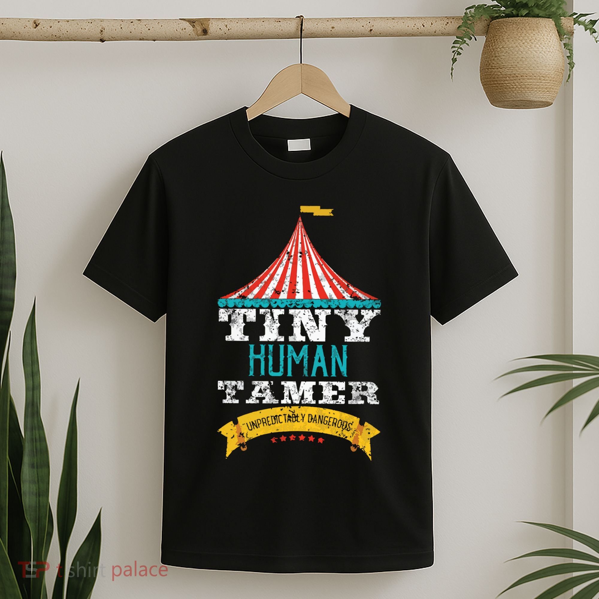 Tiny Human Tamer Circus Teacher Cute Childcare Provider T-Shirt