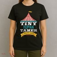 Tiny Human Tamer Circus Teacher Cute Childcare Provider T-Shirt thumb 4