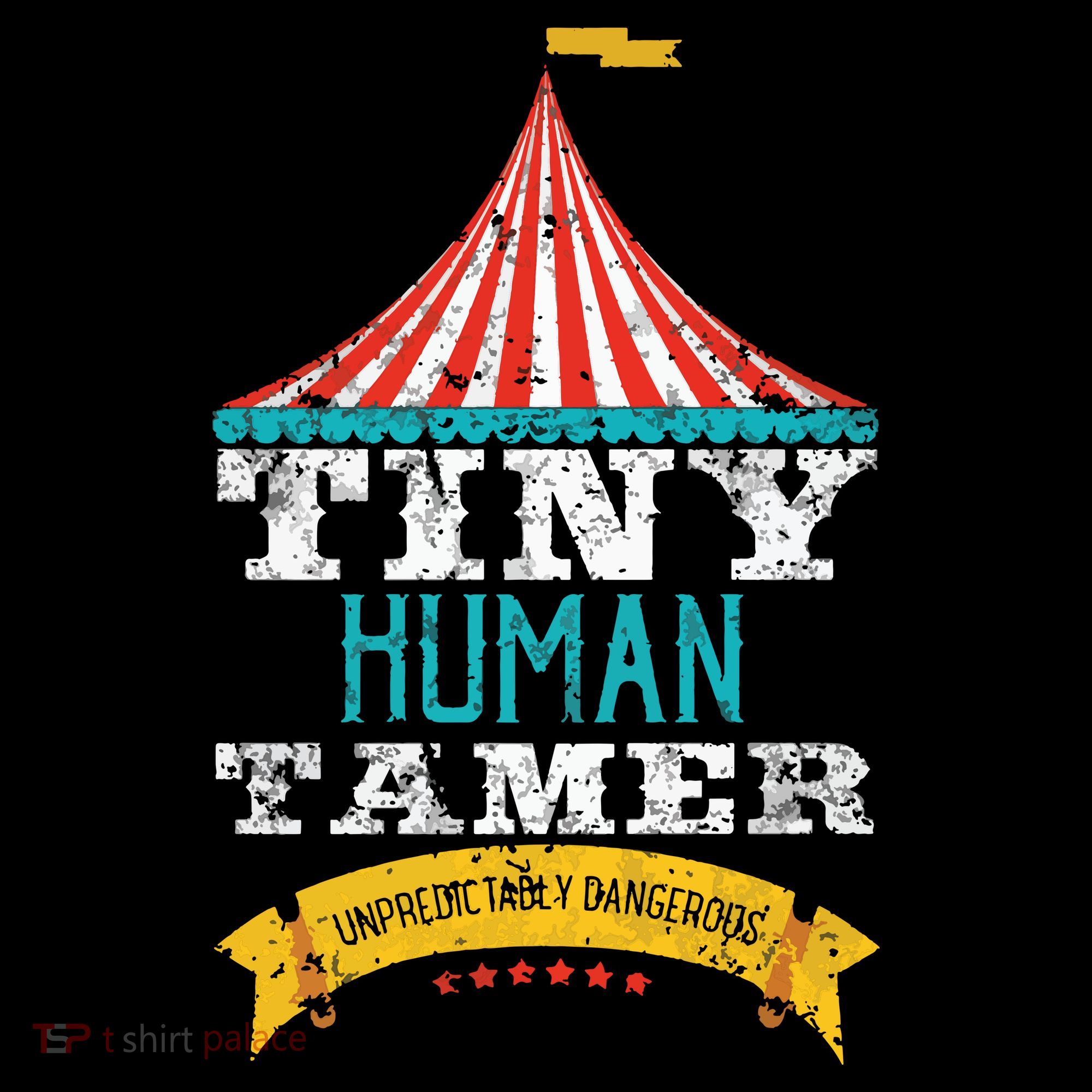 Tiny Human Tamer Circus Teacher Cute Childcare Provider Women's Hoodie