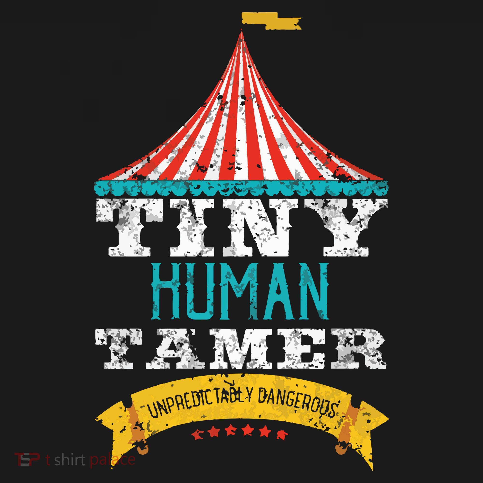 Tiny Human Tamer Circus Teacher Cute Childcare Provider Women's Tank Top