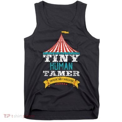 Tiny Human Tamer Circus Teacher Cute Childcare Provider Tank Top
