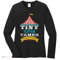 Tiny Human Tamer Circus Teacher Cute Childcare Provider Women's Long Sleeve Shirt thumb 0