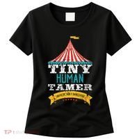 Tiny Human Tamer Circus Teacher Cute Childcare Provider Women's T-Shirt thumb 0
