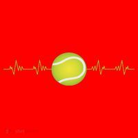 Tennis Heartbeat Santa Hat thumb 1