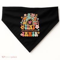 Tiny Human Tamer Groovy Rainbow Daycare Provider Teacher USA-Made Doggie Bandana thumb 0