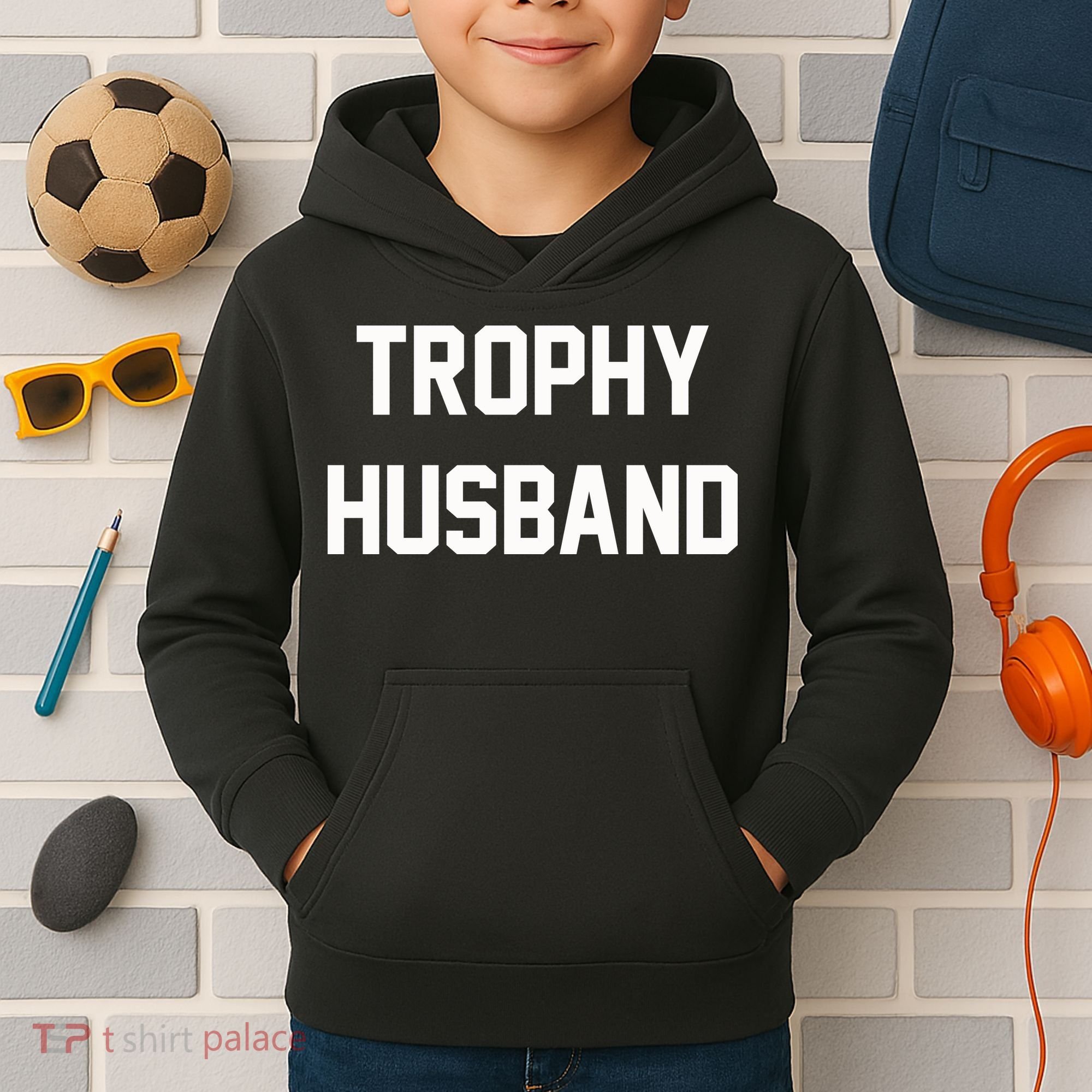 Trophy Husband Kids Hoodie