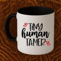 Tiny Human Tamer Funny Coffee Mug thumb 2