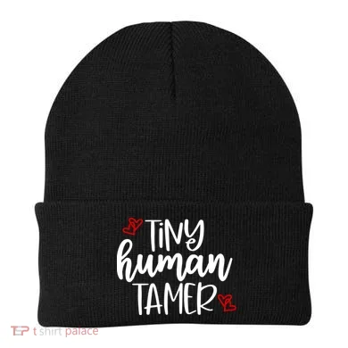 Tiny Human Tamer Funny Beanie
