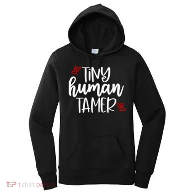 Tiny Human Tamer Funny Women's Hoodie
