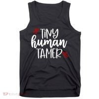 Tiny Human Tamer Funny Tank Top thumb 0