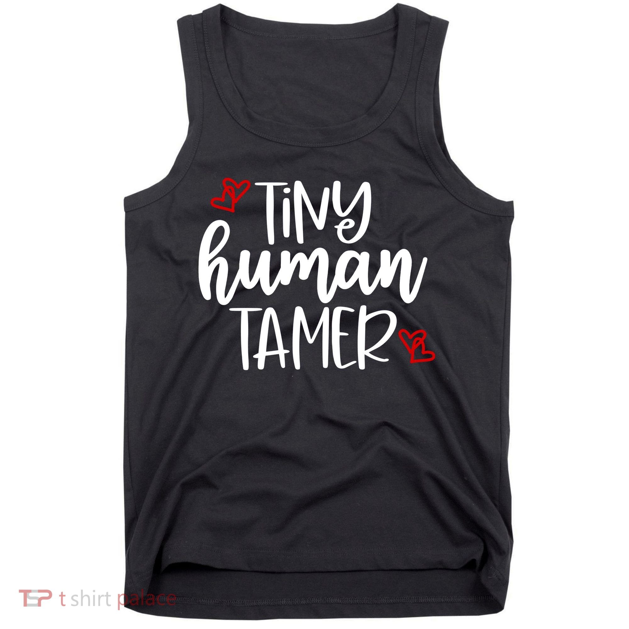 Tiny Human Tamer Funny Tank Top