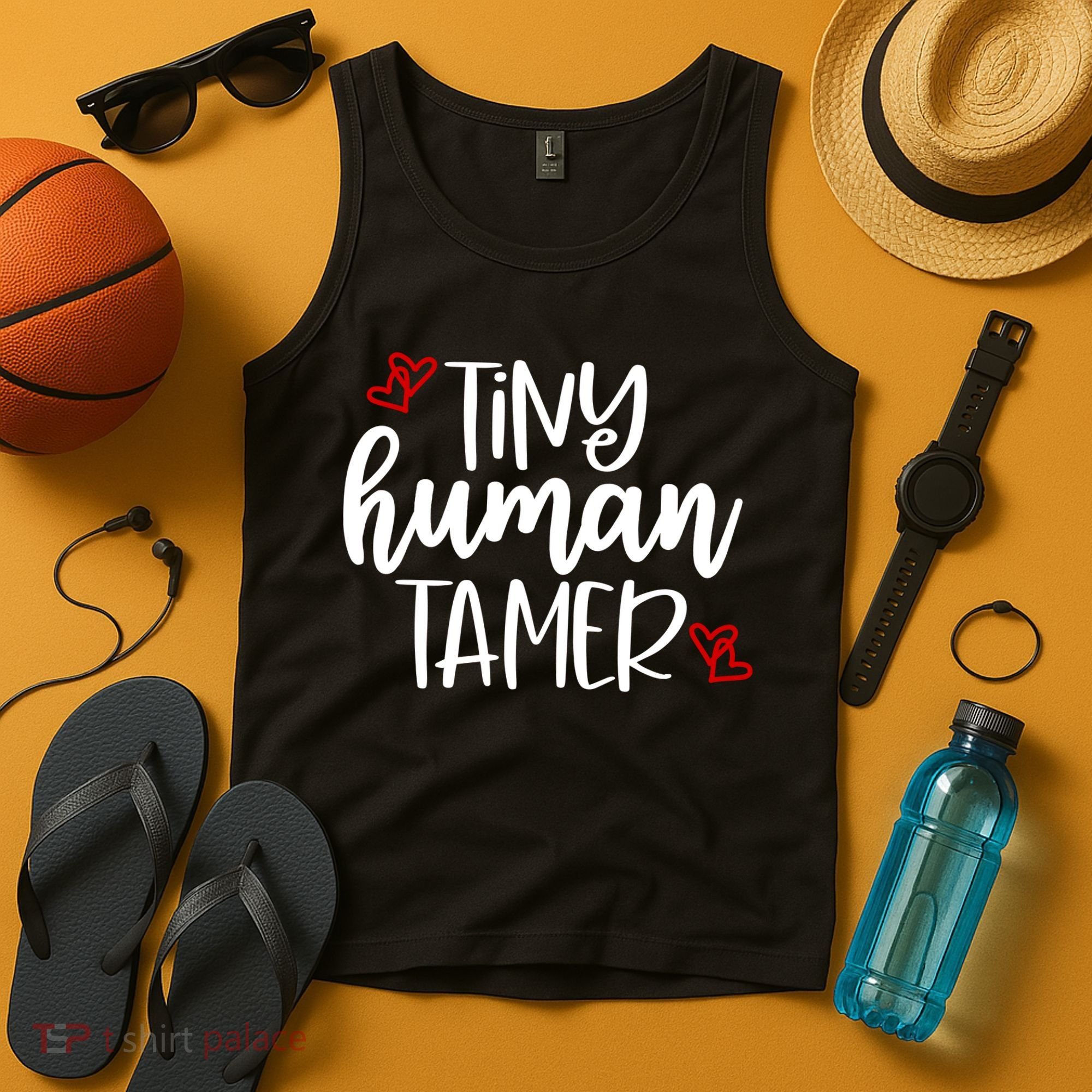 Tiny Human Tamer Funny Tank Top