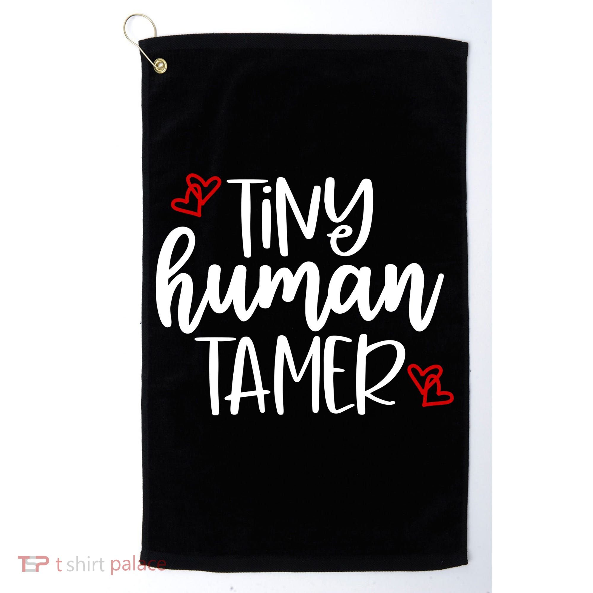 Tiny Human Tamer Funny Golf Towel