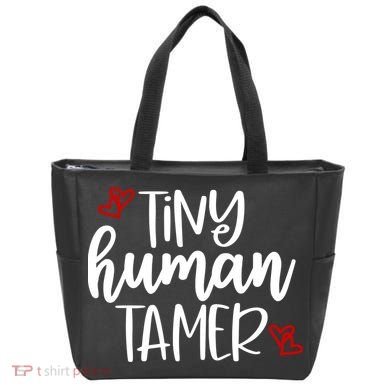 Tiny Human Tamer Funny Tote Bag