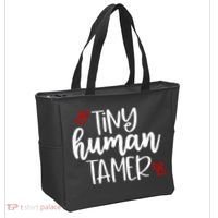 Tiny Human Tamer Funny Tote Bag thumb 2