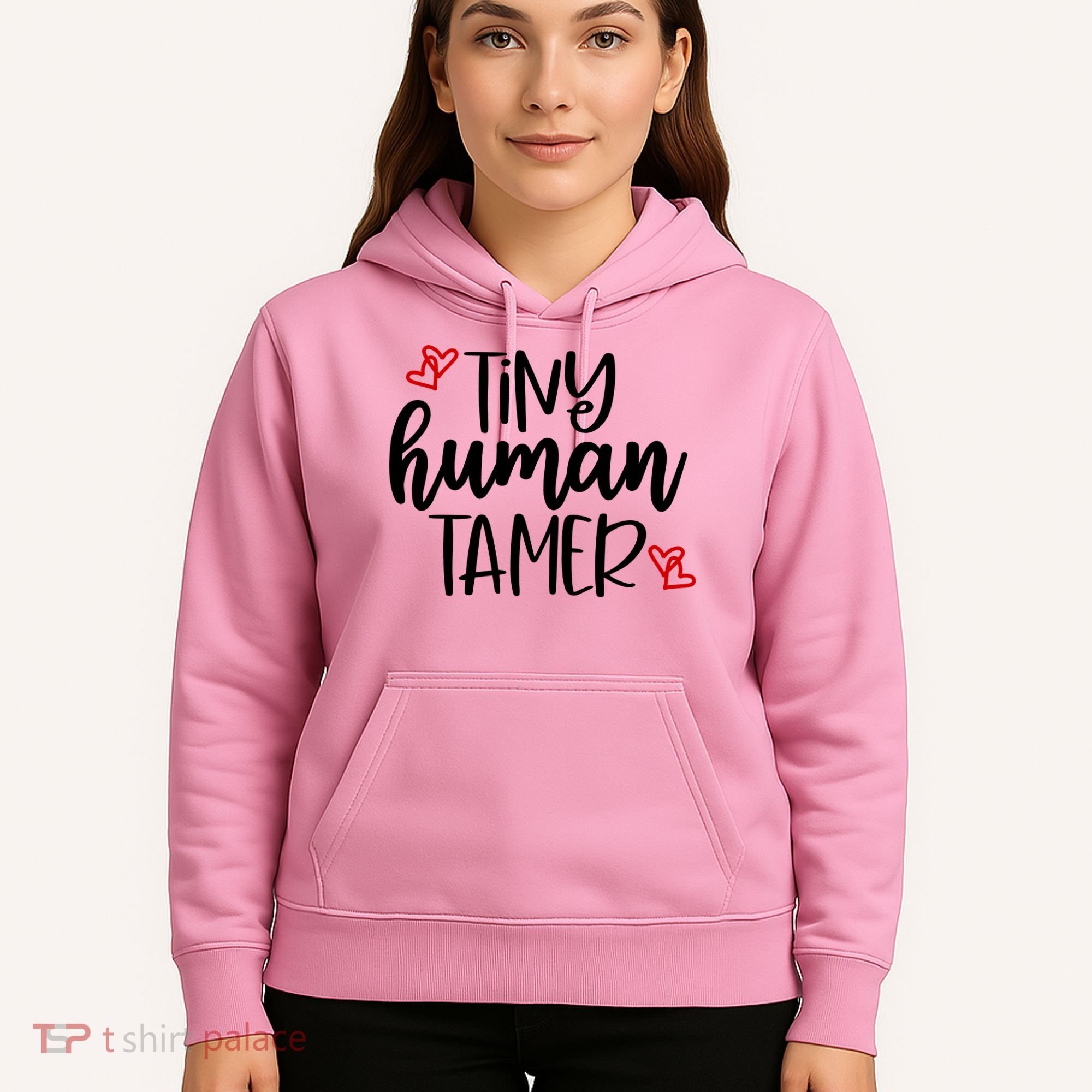 Tiny Human Tamer Funny Hoodie