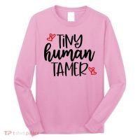 Tiny Human Tamer Funny Long Sleeve Shirt thumb 0