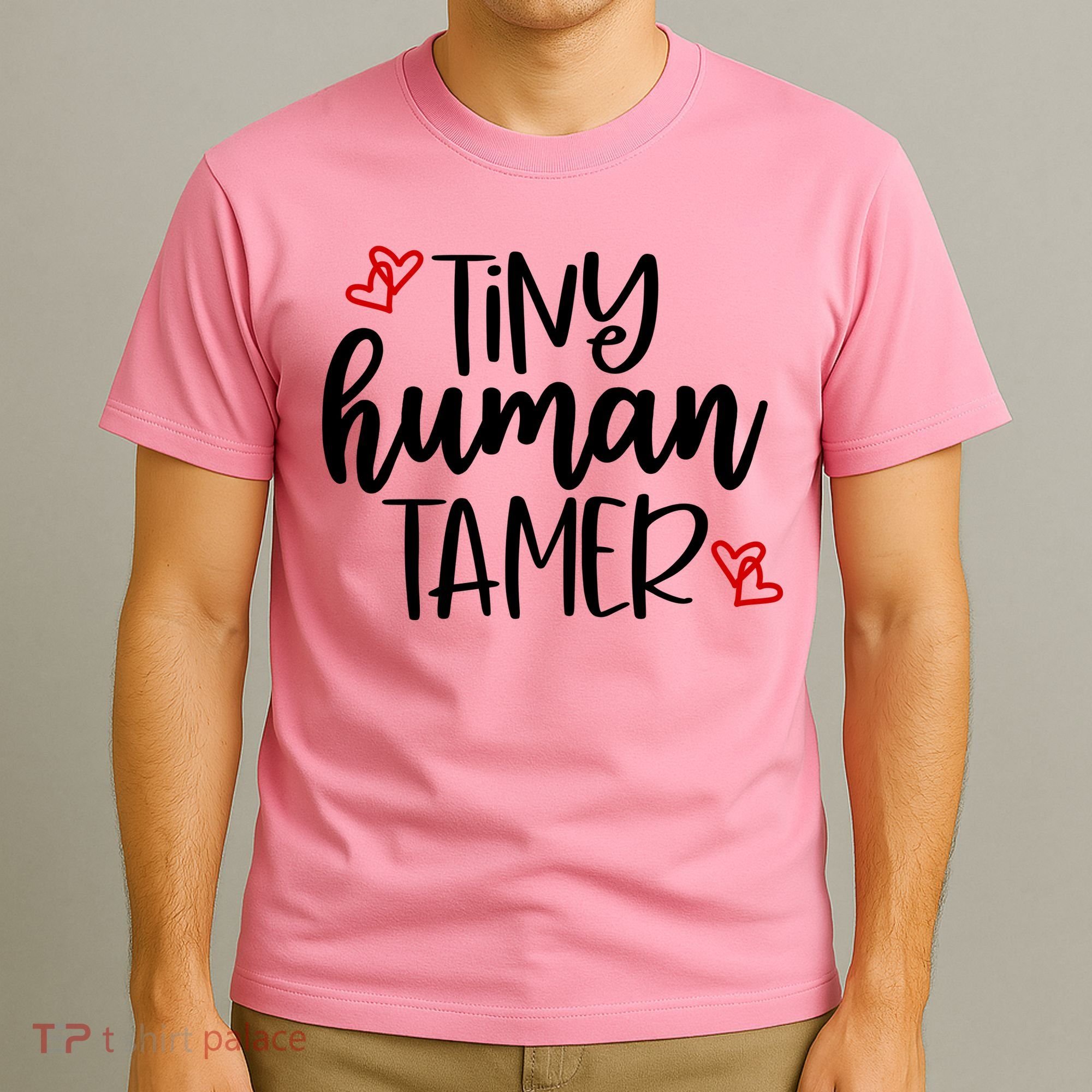 Tiny Human Tamer Funny T-Shirt