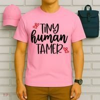 Tiny Human Tamer Funny T-Shirt thumb 6