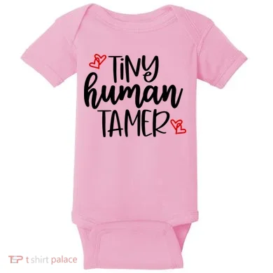Tiny Human Tamer Funny Baby Bodysuit