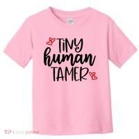 Tiny Human Tamer Funny Toddler T-Shirt thumb 0