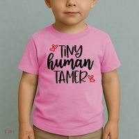 Tiny Human Tamer Funny Toddler T-Shirt thumb 2
