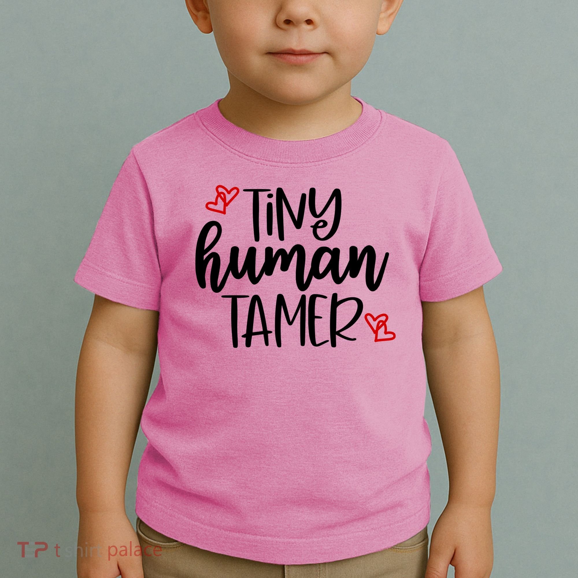 Tiny Human Tamer Funny Toddler T-Shirt