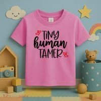 Tiny Human Tamer Funny Toddler T-Shirt thumb 3
