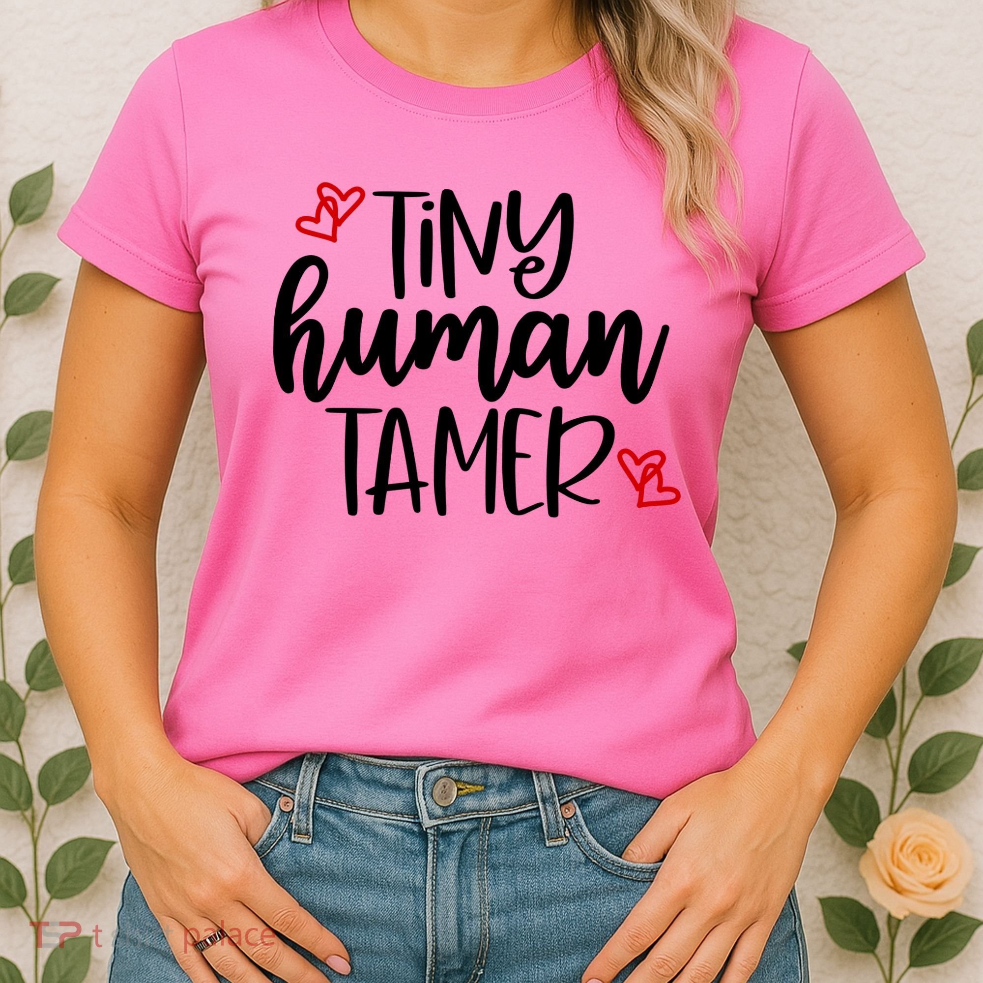Tiny Human Tamer Funny Women's T-Shirt