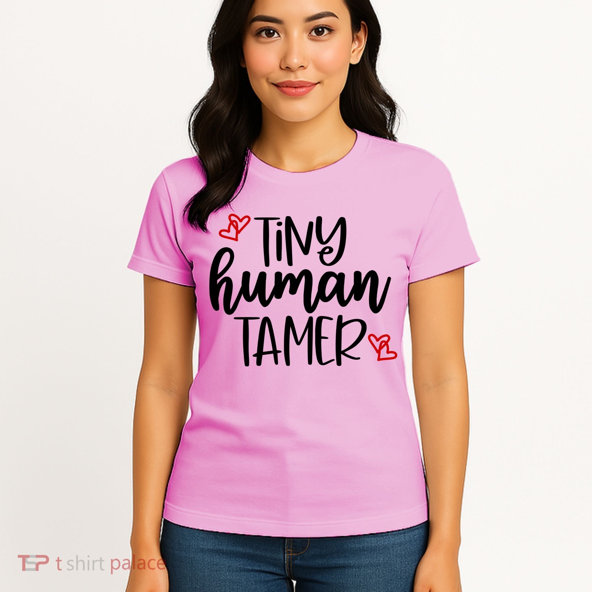 Tiny Human Tamer Funny Women's T-Shirt