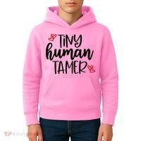 Tiny Human Tamer Funny Kids Hoodie thumb 4
