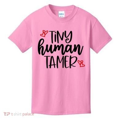 Tiny Human Tamer Funny Kids T-Shirt