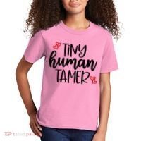 Tiny Human Tamer Funny Kids T-Shirt thumb 2