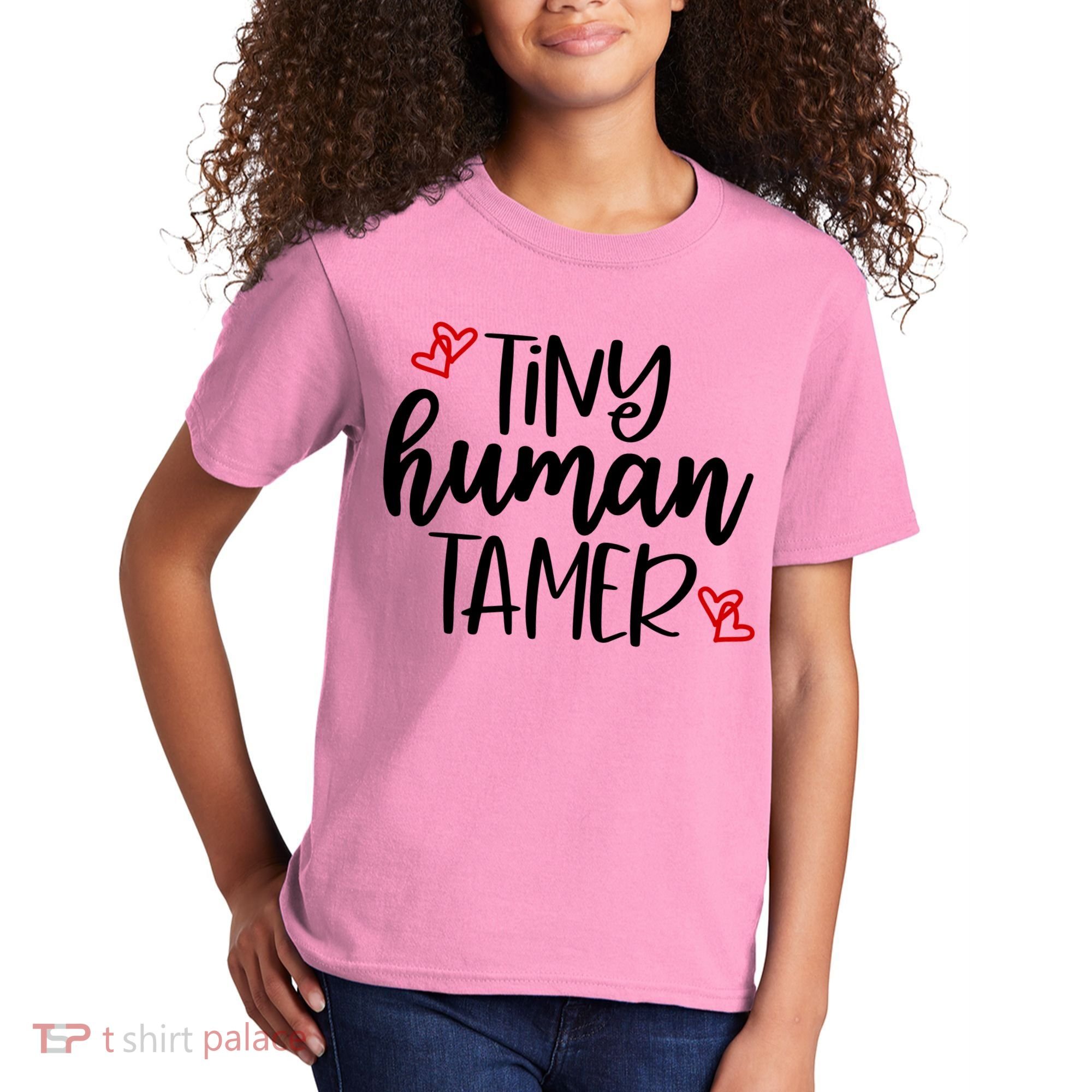 Tiny Human Tamer Funny Kids T-Shirt