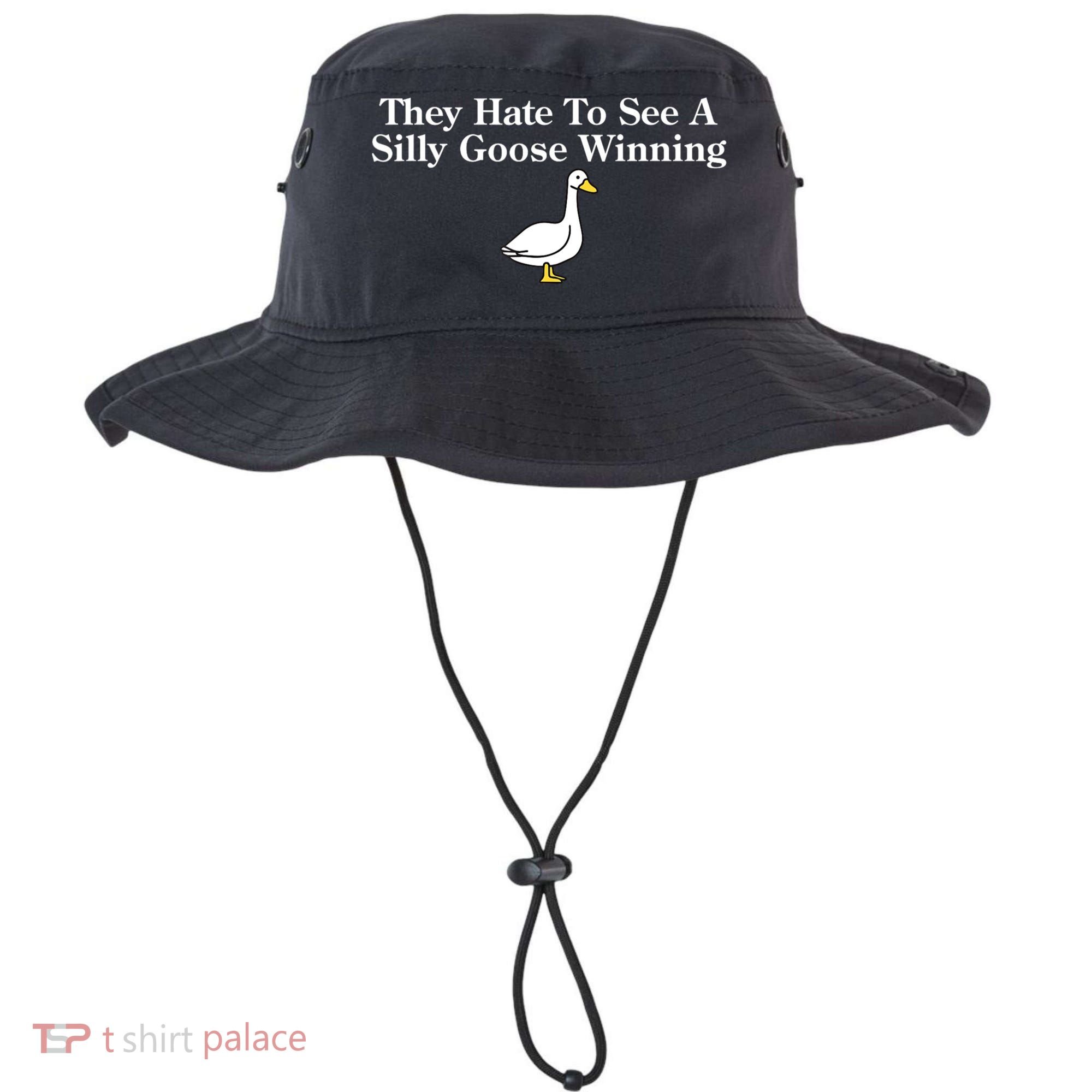 They Hate To See A Silly Goose Winning Funny Bucket Hat