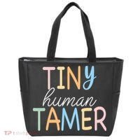 Tiny Human Tamer Daycare Provider Teacher Life Wo Gift Tote Bag thumb 0