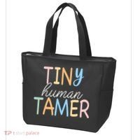 Tiny Human Tamer Daycare Provider Teacher Life Wo Gift Tote Bag thumb 3