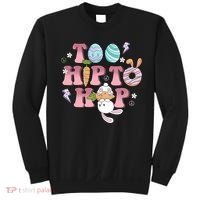 Too Hip To Hop Cute Easter Bunny Holiday Sweatshirt thumb 0
