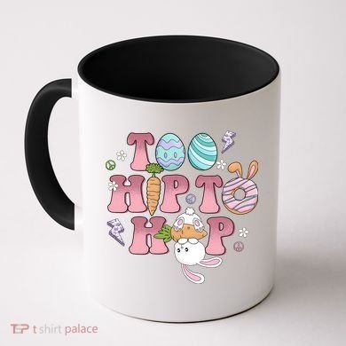 Too Hip To Hop Cute Easter Bunny Holiday Coffee Mug