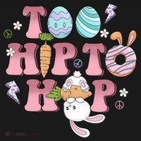 Too Hip To Hop Cute Easter Bunny Holiday Coaster thumb 2