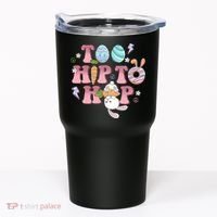 Too Hip To Hop Cute Easter Bunny Holiday Tumbler thumb 0