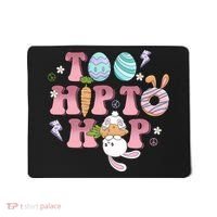 Too Hip To Hop Cute Easter Bunny Holiday Mousepad thumb 0