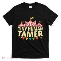 Tiny Human Tamer Funny Aesthetic Circus Art Carnival T-Shirt thumb 0