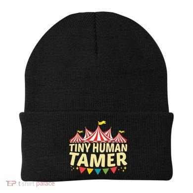 Tiny Human Tamer Funny Aesthetic Circus Art Carnival Beanie