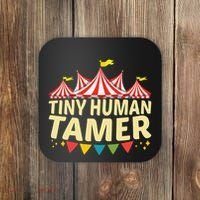 Tiny Human Tamer Funny Aesthetic Circus Art Carnival Coaster thumb 0